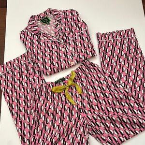 Pink Penguin Print Pajamas by C Wonder